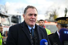 Philippe Tabarot Visits The Saint-Denis Maintenance And Intervention Center