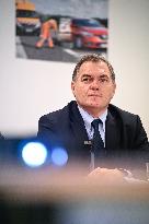 Philippe Tabarot Visits The Saint-Denis Maintenance And Intervention Center