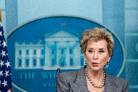 Ed. Secretary McMahon, WH Secretary Leavitt Host Press Briefing at White House