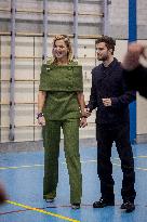Queen Maxima Visits Mobiel Primary School - Amsterdam