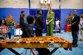 Queen Maxima Visits Mobiel Primary School - Amsterdam