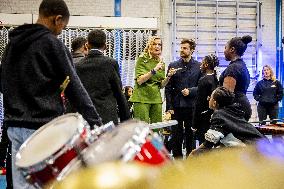 Queen Maxima Visits Mobiel Primary School - Amsterdam