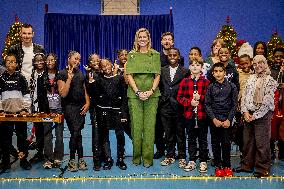 Queen Maxima Visits Mobiel Primary School - Amsterdam