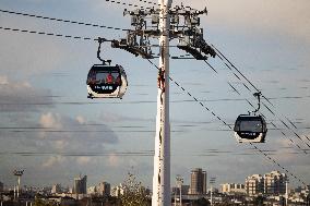Firefighter evacuation exercice on urban cable car - Limeil-Brevannes