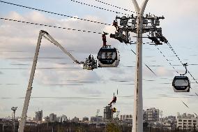 Firefighter evacuation exercice on urban cable car - Limeil-Brevannes
