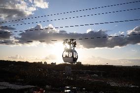 Firefighter evacuation exercice on urban cable car - Limeil-Brevannes