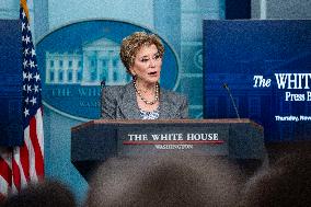Ed. Secretary McMahon, WH Secretary Leavitt Host Press Briefing at White House