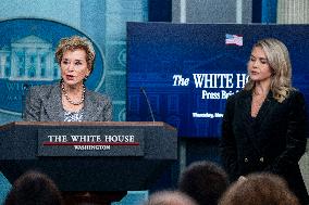 Ed. Secretary McMahon, WH Secretary Leavitt Host Press Briefing at White House
