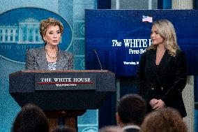 Ed. Secretary McMahon, WH Secretary Leavitt Host Press Briefing at White House