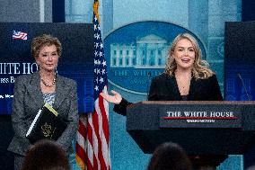 Ed. Secretary McMahon, WH Secretary Leavitt Host Press Briefing at White House