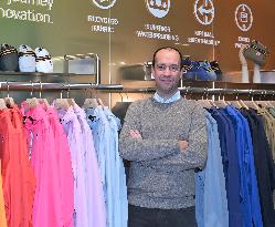 Luca Lo Curzio At K-Way Store Opening - Milan