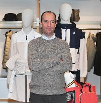 Luca Lo Curzio At K-Way Store Opening - Milan