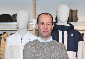 Luca Lo Curzio At K-Way Store Opening - Milan