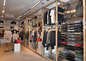 Luca Lo Curzio At K-Way Store Opening - Milan