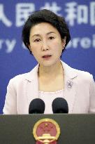 Chinese Foreign Ministry spokeswoman