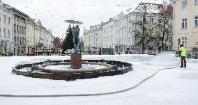 Ice rink preparations