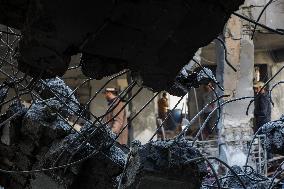 Israeli Airstrikes in Al-Zeitoun Neighborhood - Gaza