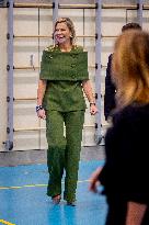 Queen Maxima Visits Mobiel Primary School - Amsterdam