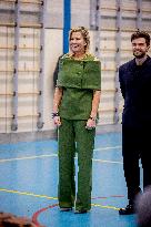 Queen Maxima Visits Mobiel Primary School - Amsterdam