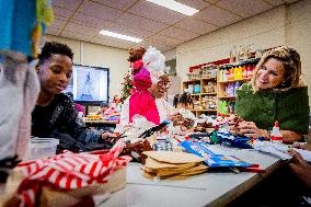 Queen Maxima Visits Mobiel Primary School - Amsterdam