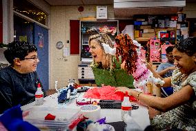 Queen Maxima Visits Mobiel Primary School - Amsterdam