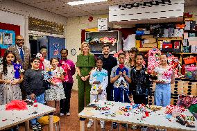 Queen Maxima Visits Mobiel Primary School - Amsterdam