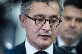 Gerald Darmanin visits La Sante Prison - Paris