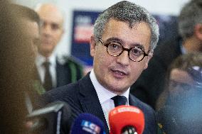 Gerald Darmanin visits La Sante Prison - Paris