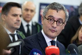 Gerald Darmanin visits La Sante Prison - Paris