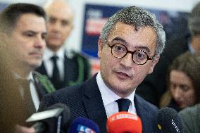 Gerald Darmanin visits La Sante Prison - Paris