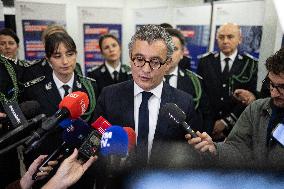 Gerald Darmanin visits La Sante Prison - Paris