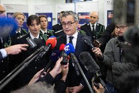 Gerald Darmanin visits La Sante Prison - Paris