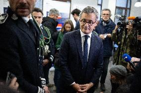 Gerald Darmanin visits La Sante Prison - Paris