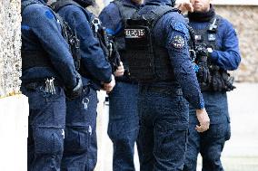 Gerald Darmanin visits La Sante Prison - Paris