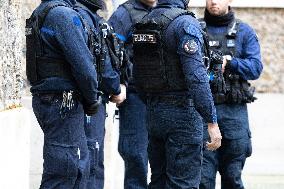 Gerald Darmanin visits La Sante Prison - Paris