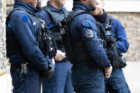 Gerald Darmanin visits La Sante Prison - Paris