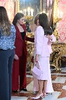 Spanish Royals At Royal Reception - Madrid