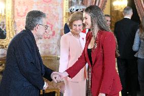 Spanish Royals At Royal Reception - Madrid