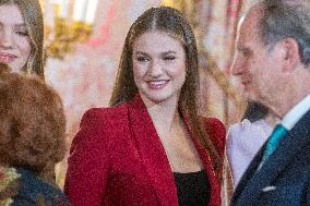 Spanish Royals At Royal Reception - Madrid