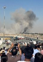 Indian Fighter Jet Crashes at Dubai Airshow