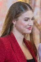 Spanish Royals At Royal Reception - Madrid