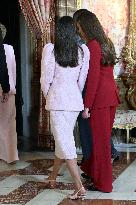 Spanish Royals At Royal Reception - Madrid