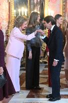 Spanish Royals At Royal Reception - Madrid