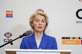 EC president meets press in Johannesburg ahead of G20 summit