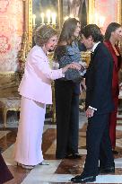 Spanish Royals At Royal Reception - Madrid