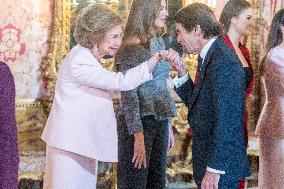 Spanish Royals At Royal Reception - Madrid
