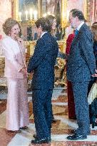 Spanish Royals At Royal Reception - Madrid