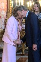 Spanish Royals At Royal Reception - Madrid