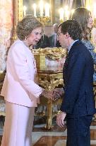 Spanish Royals At Royal Reception - Madrid
