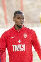 Paul Pogba During AS Monaco Training - La Turbie